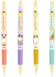 Display of 24 Cat 0.7mm mechanical pencils