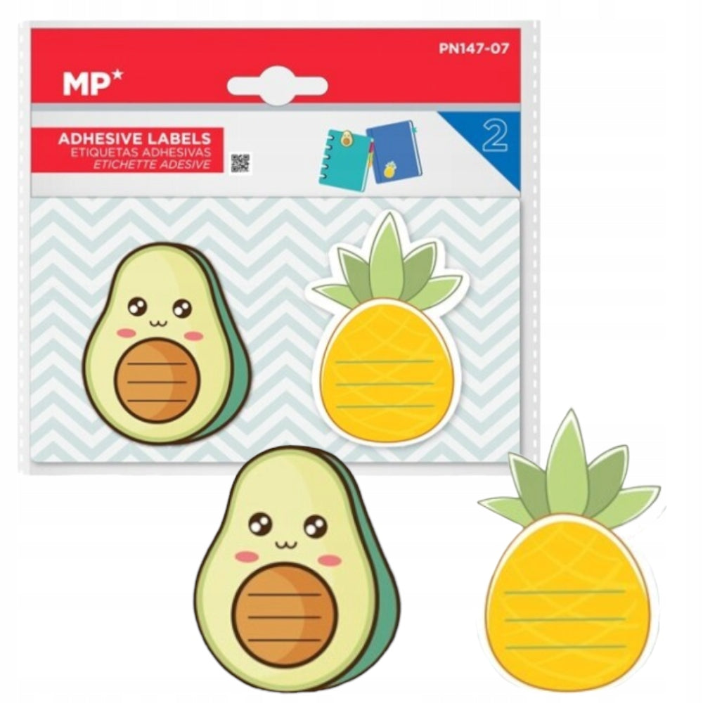 PINEAPPLE/AVOCADO adhesive notes