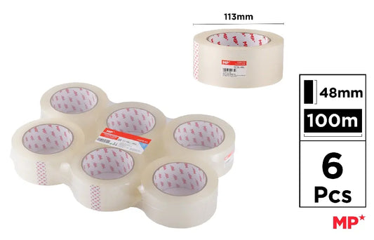 6 packaging rolls 48mmx100m