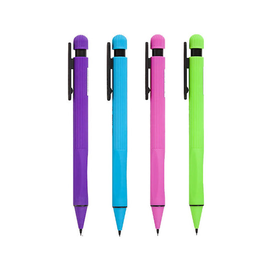 Display of 60 Adel 0.7mm Auto Prime mechanical pencils (various colors)